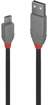 Кабель USB 2.0 типа A Micro-B Lindy Anthra 36733 2 м