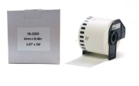 Сменная этикеточная лента Brother QL DK-22205 62 мм x 30,48 м белая