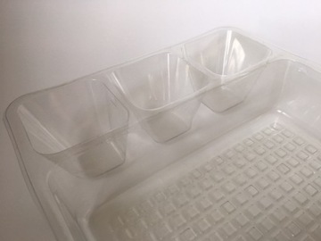 Контейнер PET TRAY, 4 отделения, набор 10 шт.