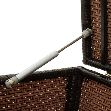 vidaXL Garden Box Поли Ротанг 200 x 50 x 60 см Коричневый