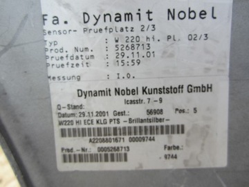 фото thumb №8, Бампер зад задний mercedes w220 sedan bdb 98-05