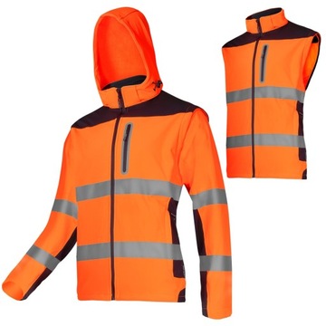 LAHTI PRO Kurtka robocza Soft-shell ostrzegaw. 2XL