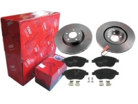 фото thumb №1, Тормозные диски + тормозные колодки trw перед fiat doblo ii