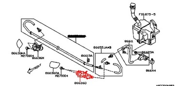 фото thumb №2, Subaru forester 05-08 распылитель насадка фара