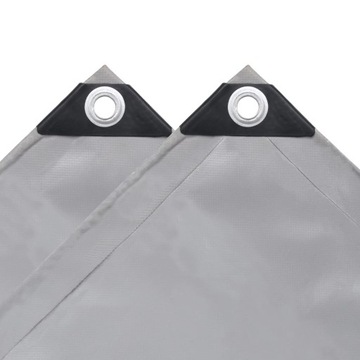 vidaXL Брезент 650 г/м² 4 x 7 м Серый 43816