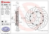 фото thumb №2, Brembo 09.b386.13 диск тормозная