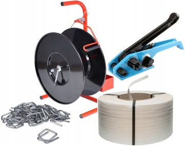 16mm TAŚMA PP bandownica do palet ZESTAW PAKOWY