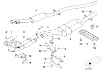 фото thumb №10, Bmw e38 e39 m57 кронштейн хомут системи випускного