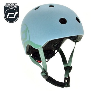 ШЛЕМ SCOOTANDRIDE для детей Регулируемый светодиодный фонарь XXS-S Сталь 1–5 л