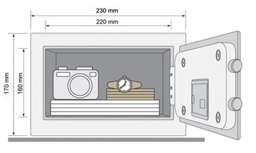 YALE SAFE YSV/170/DB1 VALUE ОФИС ДОМ КОМПАНИЯ ГОСТИНИЦА