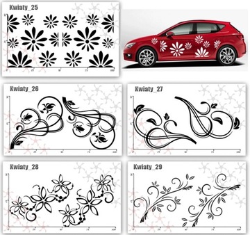 NAKLEJKA na samochód AUTO bok naklejki 50X100CM L