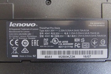 Pakiet 10x Stacja Dokująca LENOVO 40A1 x250 T440s