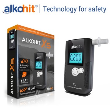 Электрохимический алкотестер АЛКОХИТ Х5 для автомобилей GW. 2 года