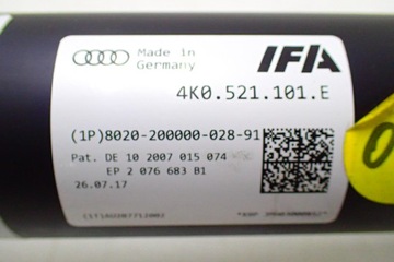 фото thumb №5, Audi a7 4k wał кардан 19r. 4k0521101e ознакомиться się з описанием