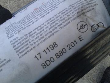 фото thumb №6, Подушка пассажира audi a4 b5 8d0880201e europa