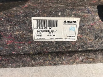 фото thumb №5, Молдинг багажника правая audi a8 d4 4h0863600