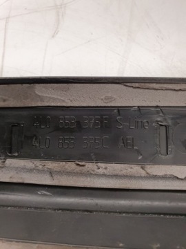 Накладка порог левая задний audi q7 4l0853375f s-line Недорого, фото thumb