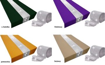 BIEŻNIK CYRKONIE 40x120 OBRUS NA STÓŁ PREMIUM