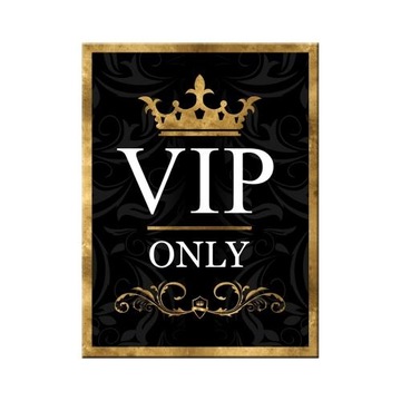 VIP Only черный Ностальгический магнит 14304