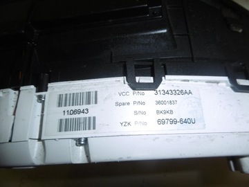 фото thumb №8, Счетчик приборы спидометр volvo s60 v60 xc60 31343326