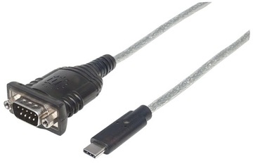 Манхэттенский адаптер-переходник USB-C в последовательный COM/RS232 PL-2303RA 45см
