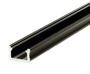 Profil aluminiowy X 1m do taśmy taśma led czarny