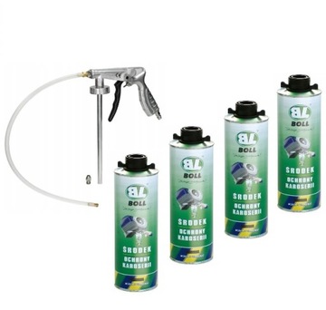 BOLL ZESTAW BARANEK PISTOLET + 4 x 1000mI CZARNY