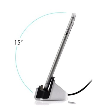 ДОК-СТАНЦИЯ ПОДСТАВКА + КАБЕЛЬ ДЛЯ IPHONE 5S SE 6S 7 8 X 11 12 13 14