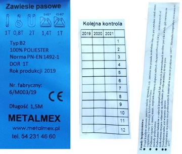 Строп ленточный 3Т 1,5М 90мм для крановых работ