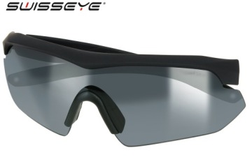 Защитные тактические очки SWISSEYE NIGHTHAWK, баллистические, черные, дымчатые