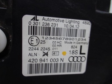 фото thumb №9, Лампа левая фара audi r8 420 08-12 полный led