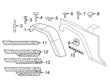 фото thumb №5, Розширення праві крило wrangler jl usa sport 68585260aa