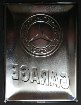 Tablica szyld MERCEDES-BENZ GARAGE blacha 30x40