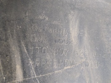 фото thumb №7, Vw touran накладка спойлер бампера 1t0807521h 10-