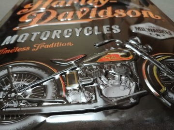Вывеска HARLEY-DAVIDSON, листовой металл, 30x40
