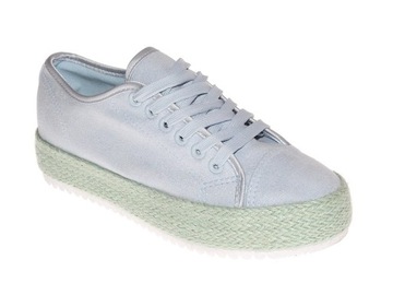 DAMSKIE TRAMPKI PLATFORMA R-365 Blue r.37