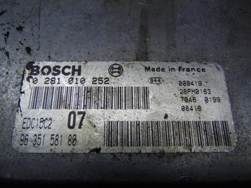 фото thumb №6, Бортовой компьютер двигателя peugeot 406 2.0 hdi 9635158180