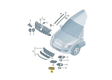 фото thumb №2, Решітка бампера заглушка vw tiguan ліва