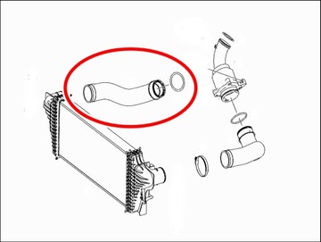 фото thumb №8, Труба воздуха интеркулер a2515280382 mercedes r-klasa w251 3.0 v6 cdi