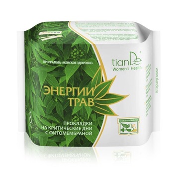 tianDe САНИТАРНЫЕ ПРОКЛАДКИ ДЛЯ КРИТИЧЕСКИХ ДНЕЙ HERBS ENERGY