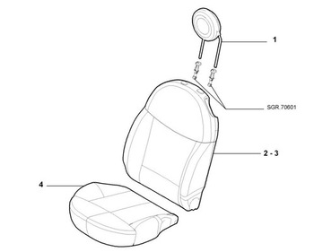 фото thumb №7, Обшивка спинка сиденье водителя sed-337 fiat 500