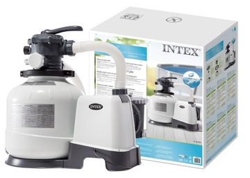 POMPA PIASKOWA 10500 l/h + PIASEK 50KG INTEX 26648