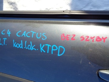 фото thumb №7, Citroen c4 cactus двері ліві задні зад корпус піддону