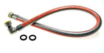 Гибкий газовый шланг с КОЛЕНОМ, газовая кухня, 100 см