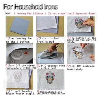 НАНЕСЕНИЕ ТЕРМОНАКЛЕЙКИ IRON-ON HEART-F19