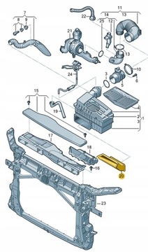 фото thumb №8, Впуск воздуха do audi a3 13-