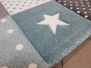 FORKIDS 3D ковер 80x150 в цвете STARS STARS бирюзовый