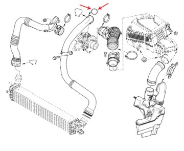 фото thumb №7, Прокладка трубка воздуха турбины do renault laguna iii 2.0 dci оригинал