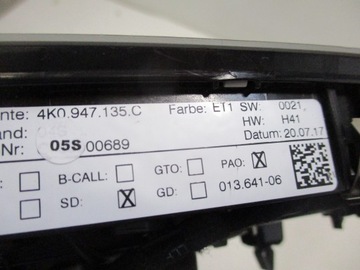 фото thumb №4, Лампа потолочный audi a6 4k0 4k0947135c 17r