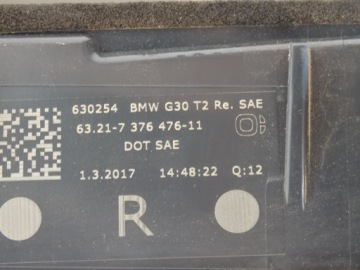 фото thumb №6, Bmw 5 f90 g30 лампы задняя задние крышка багажника led 7376475 us